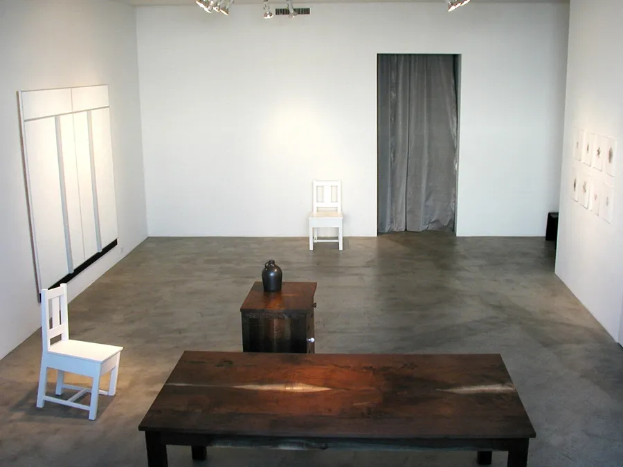 Roy McMakin | A Table, Two Chairs, A Small Chest, One Large Painting and Several Drawings