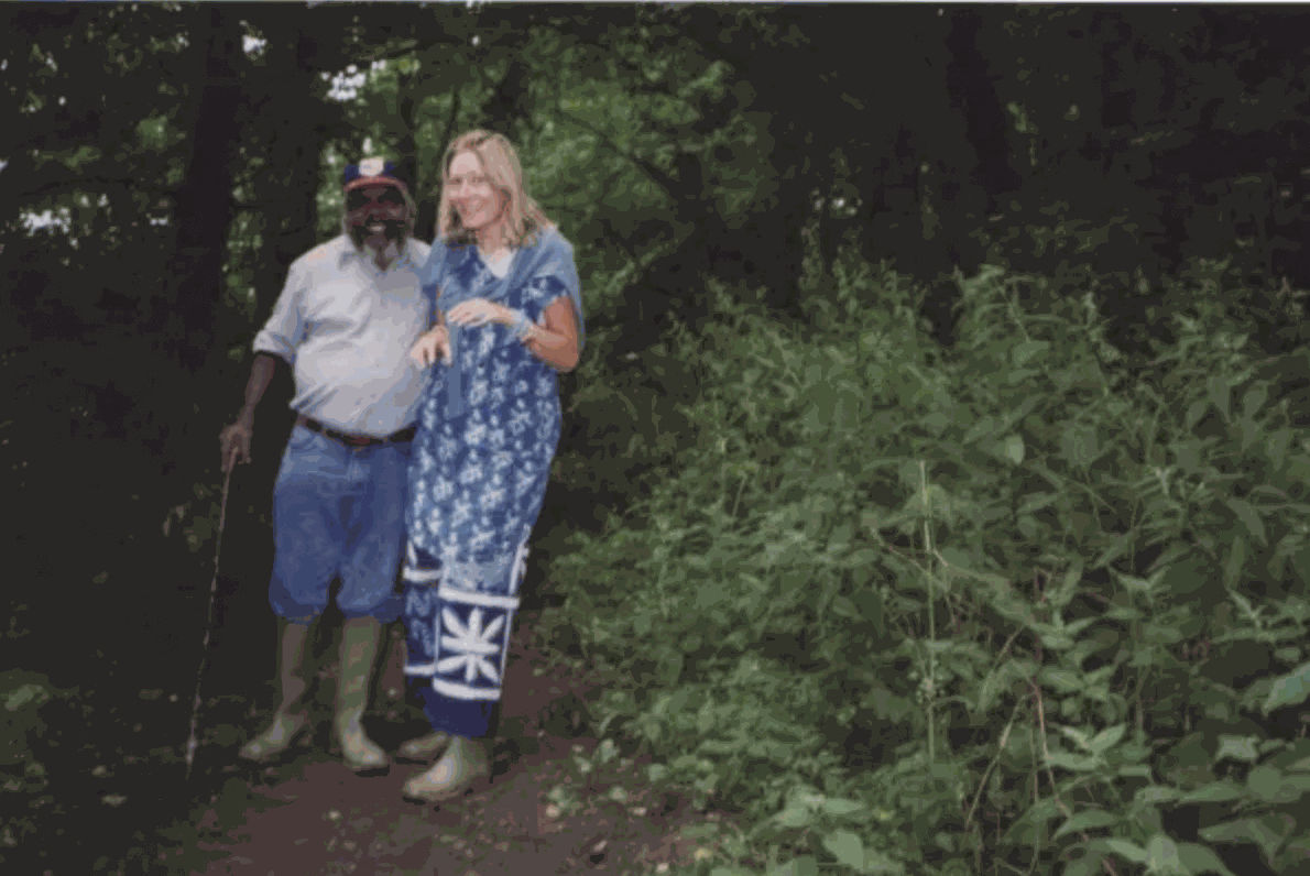 Jimmy Pike and Rebecca Hossack in Suffolk, 12 February 1991