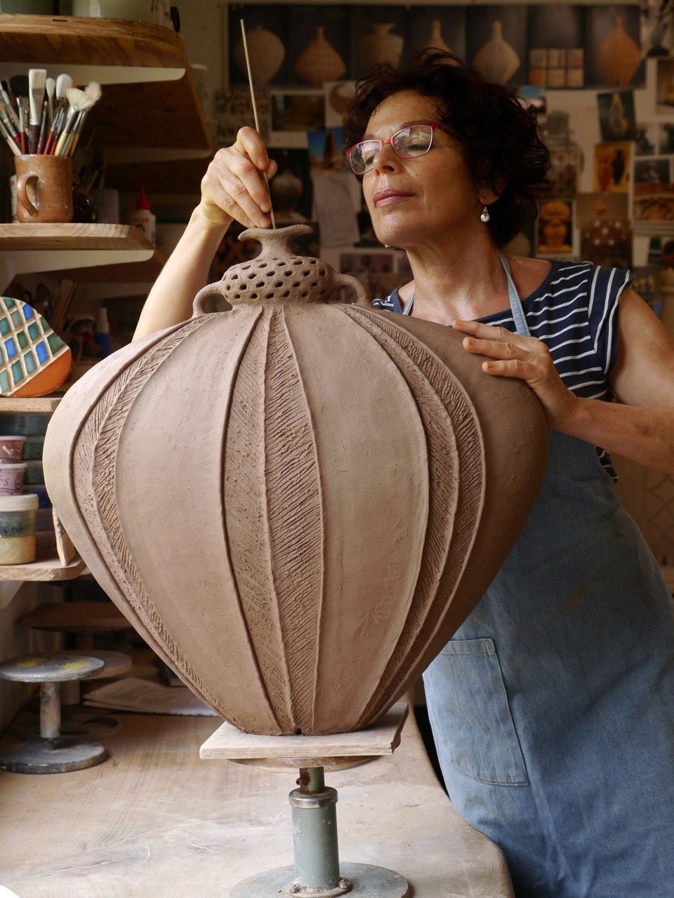 Avital Sheffer, In Studio