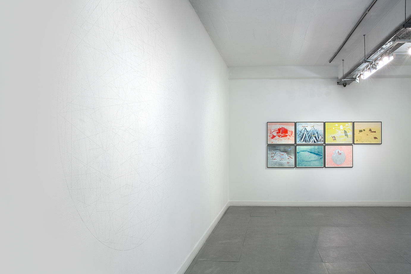 Installation view of The Last Art-of-Peace Biennale at Richard Saltoun Gallery (13 February - 20 March 2015)