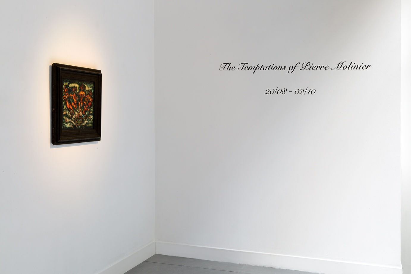 Installation view of "The Temptations of Pierre Molinier" at Richard Saltoun Gallery (20 August - 2 October 2015)