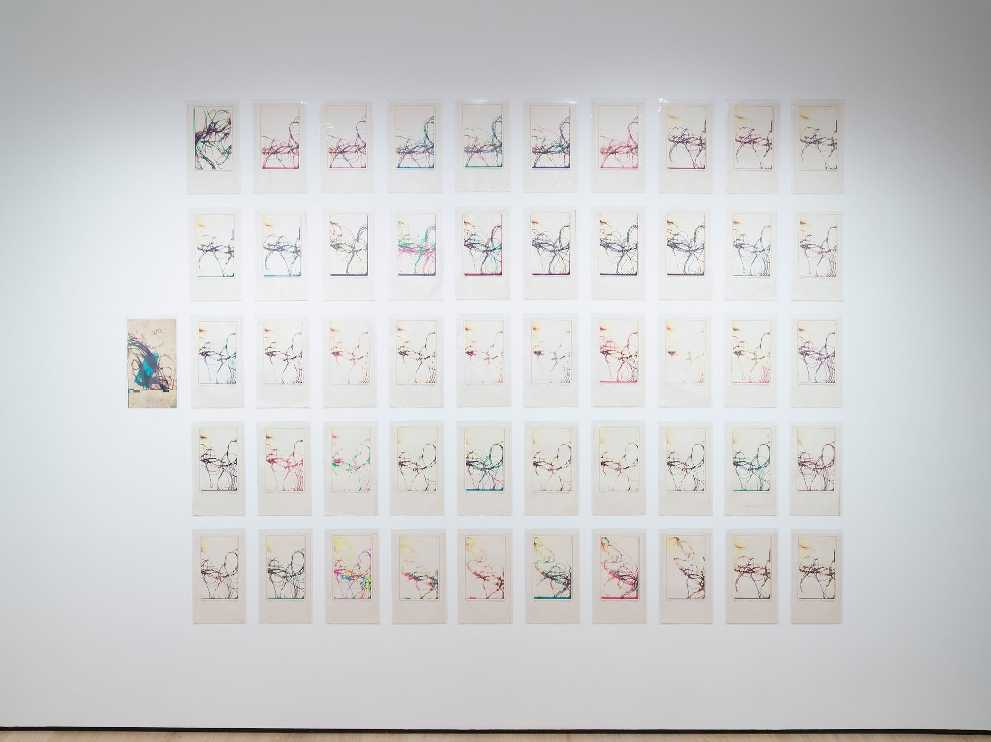 Paulo BRUSCKY 1949 - AÉPTA, 1982 50 colour offset prints on paper Each signed and dated on the front Each: 39.5 x 21.5 cm (PAB040)