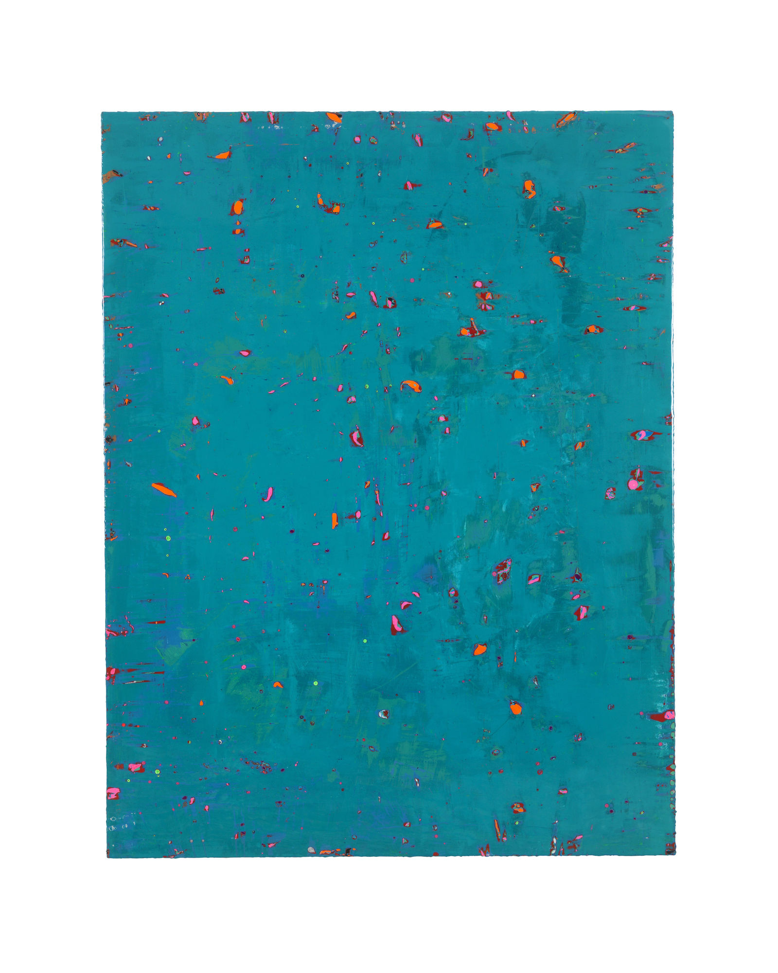 Untitled, 2015, pure pigments and varnish on wood, 153x200cm