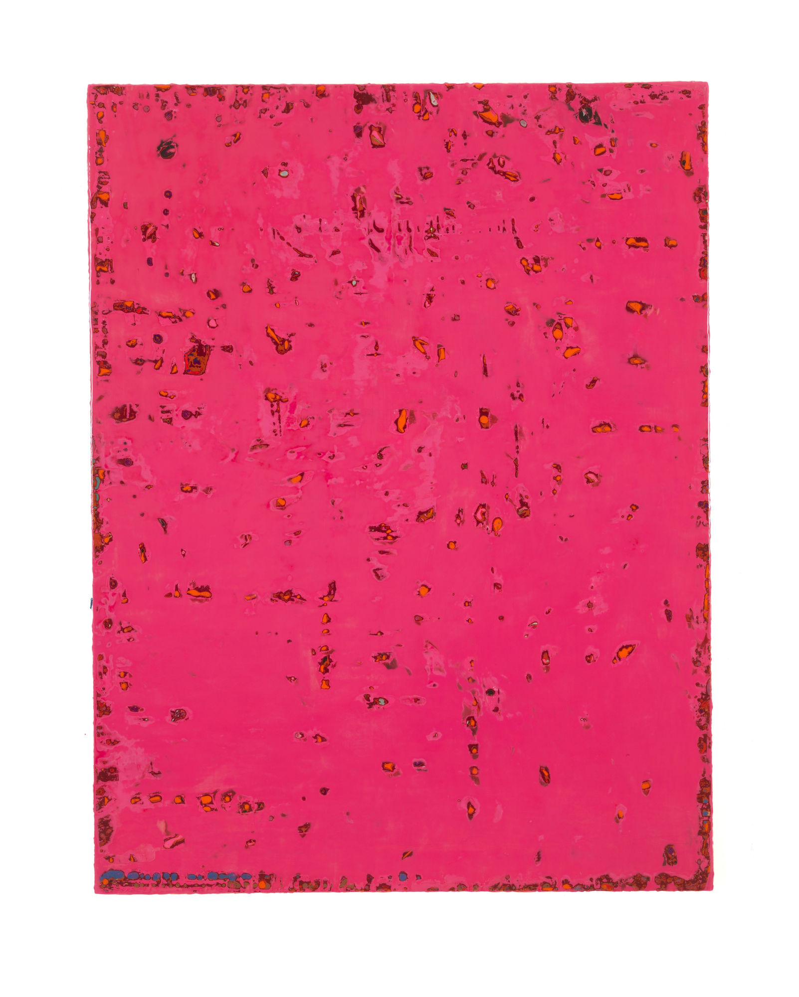 Untitled, 2015, pure pigments and varnish on wood, 153x200cm