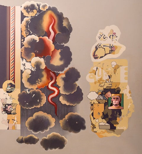 Alan Robb RSA, OM Elephant Temple (Detail)