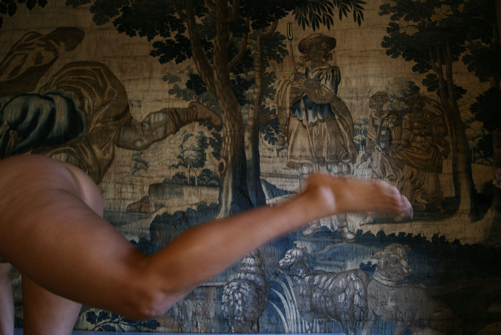 Alberta Whittle, Inverse Reflection - Tapestry Targets, 2013, Performance