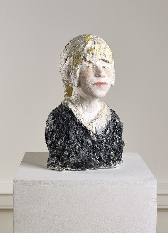 Ola Rek, Schoolgirl, plaster, 43 x 25 x 22 cm, image credit: John McKenzie