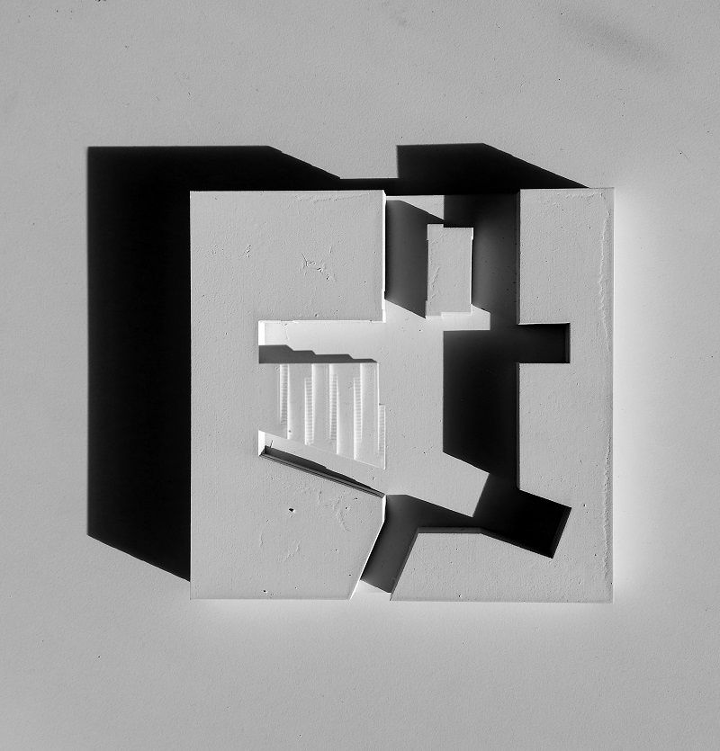 Georgios Chatzikomnou, Constructing-the-Figure, mdf model, 2019