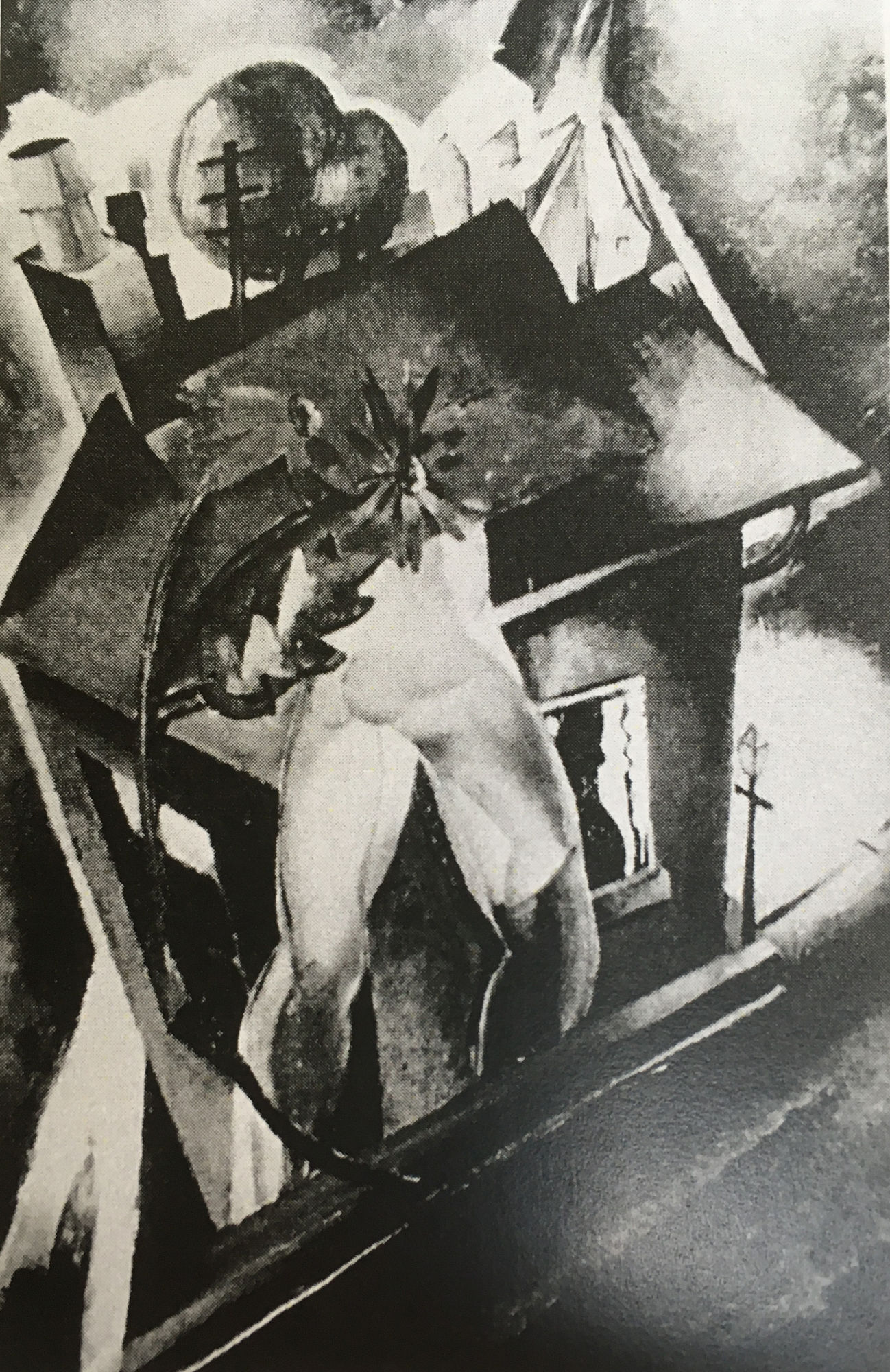 William McCance (1894-1970), From Another Window in Thrums (1928), oil