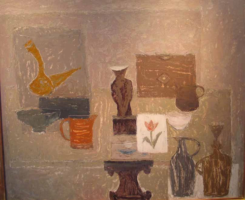 Still Life, Study in Grey, 1968, oil