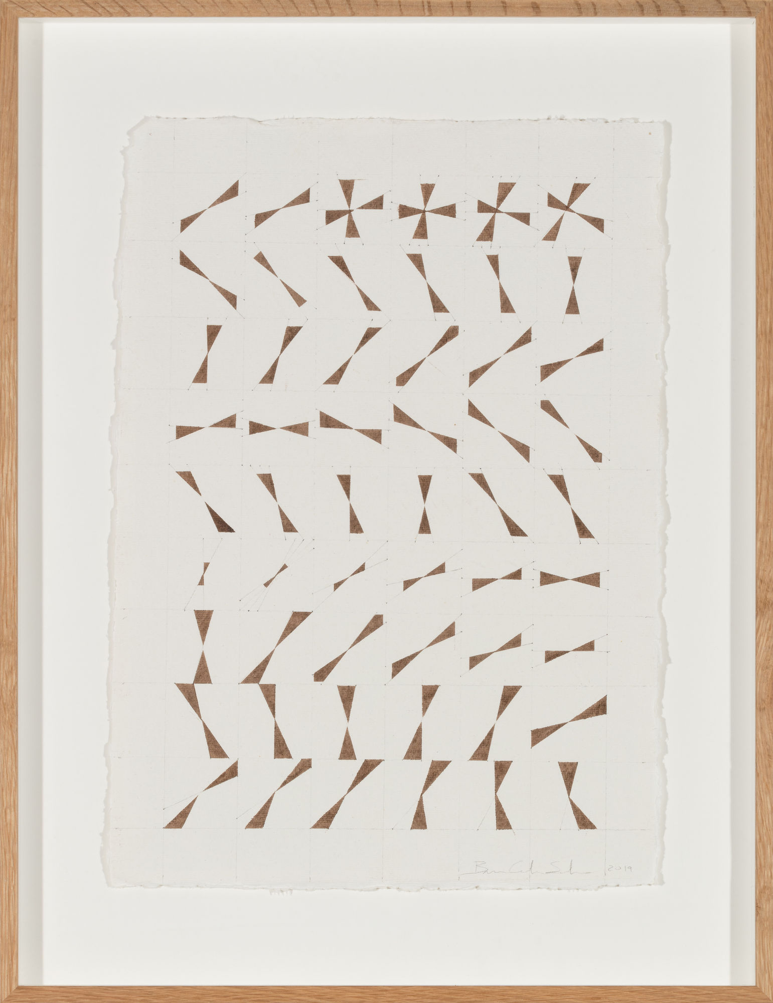 Bruno Castro Santos, Grid drawing #11, 2018