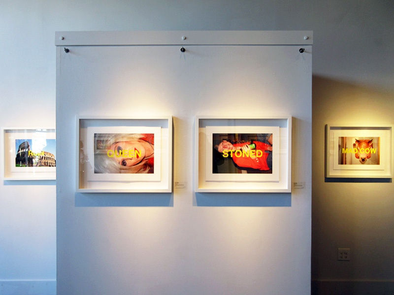 Installation Image of Chuck Ramirez's work in Chuck in Context in 2017