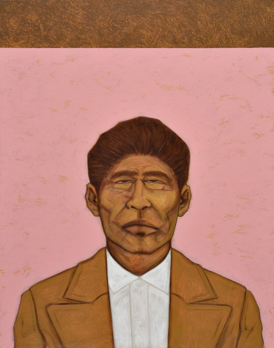 César A. Martínez Simon Novoa, 2021 Acrylic on Cotton Drill 28 x 22 in 71.1 x 55.9 cm