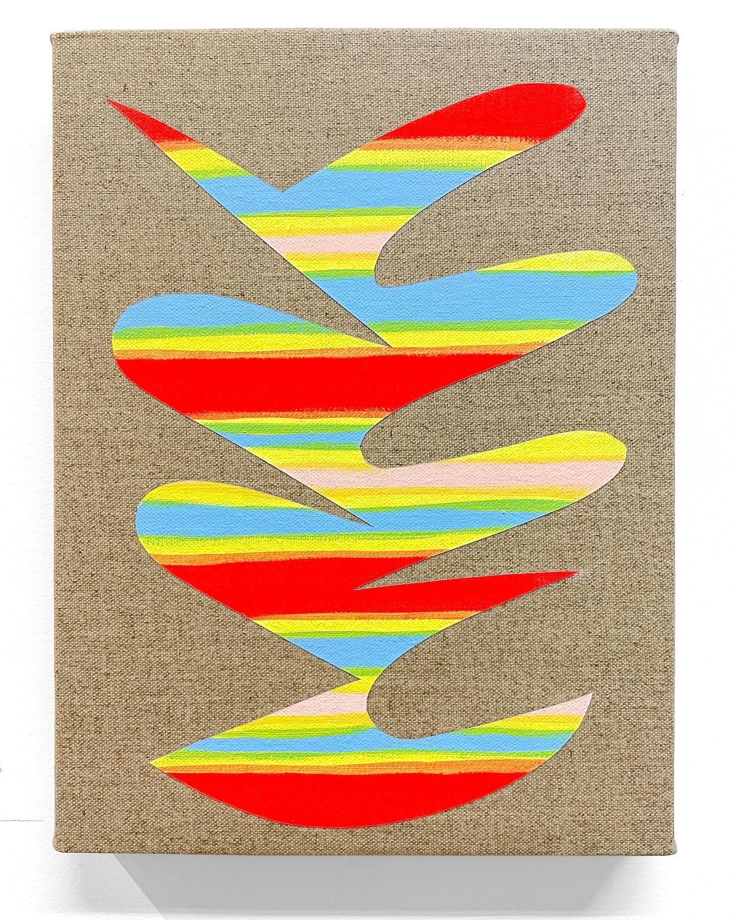 Artwork Image: Carlos Rosales-Silva, Cactus Garden, 2021, Acrylic and flashe on linen, 12 x 9 x 1 in 30.5 x 22.9 x 2.54 cm