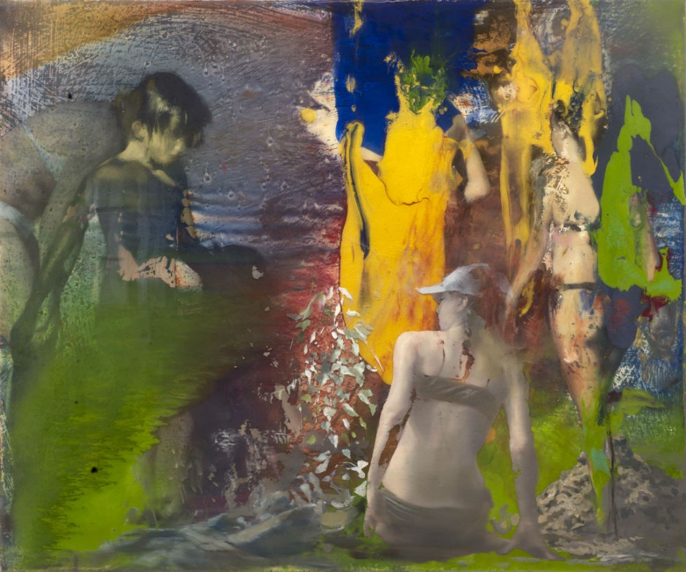 DIMITAR GENCHEV - FEAR - OIL AND EPOXY ON CANVAS - 50 X 60 CM