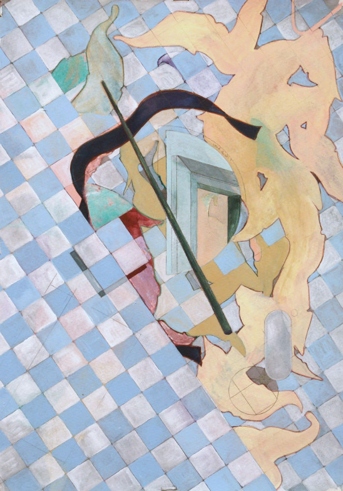 MATTHIAS SCHAAREMAN - NR 1709 - 2017 - GOUACHE ON PAPER - 27 X 35 CM