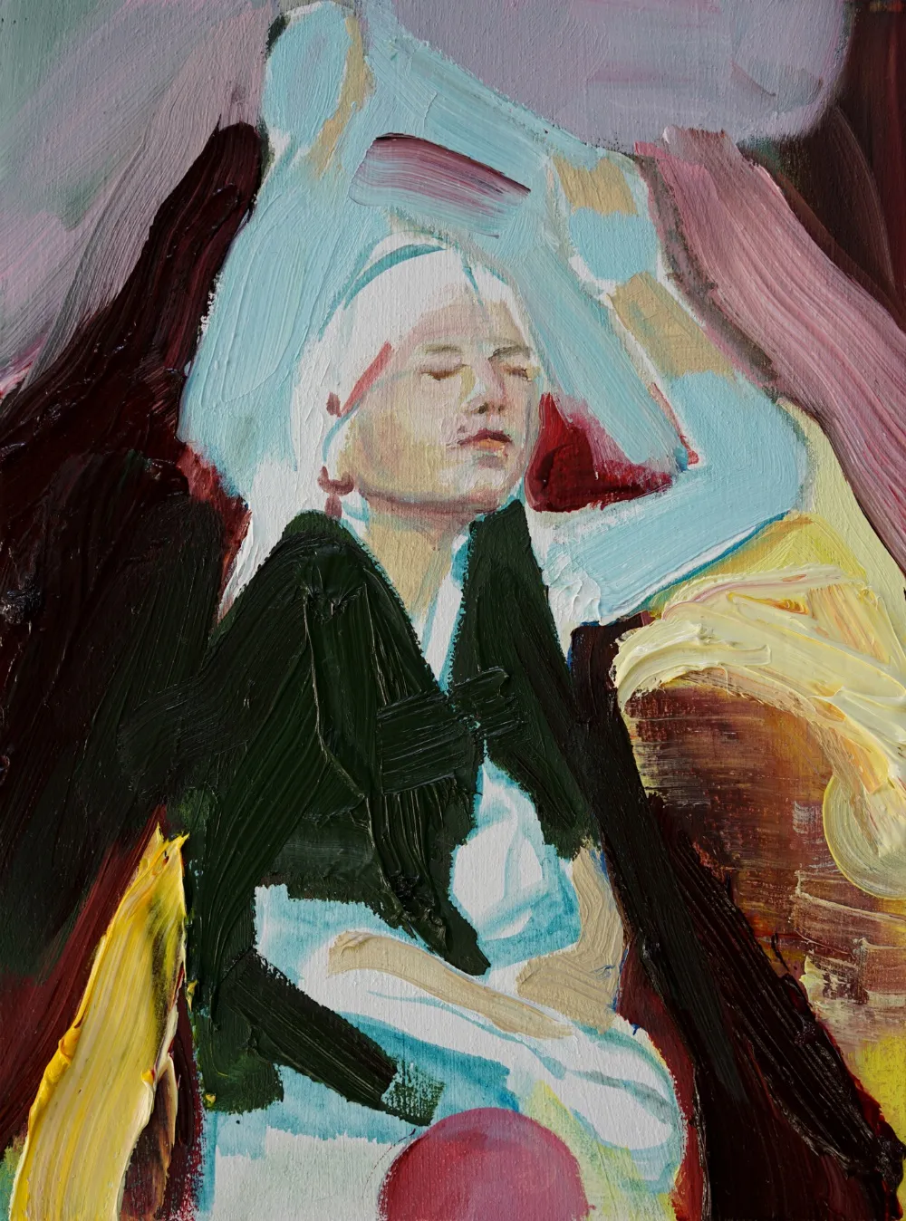ANNA BITTERSOHL - ZELT - 2016 - OIL ON WOOD - 20 X 15 CM