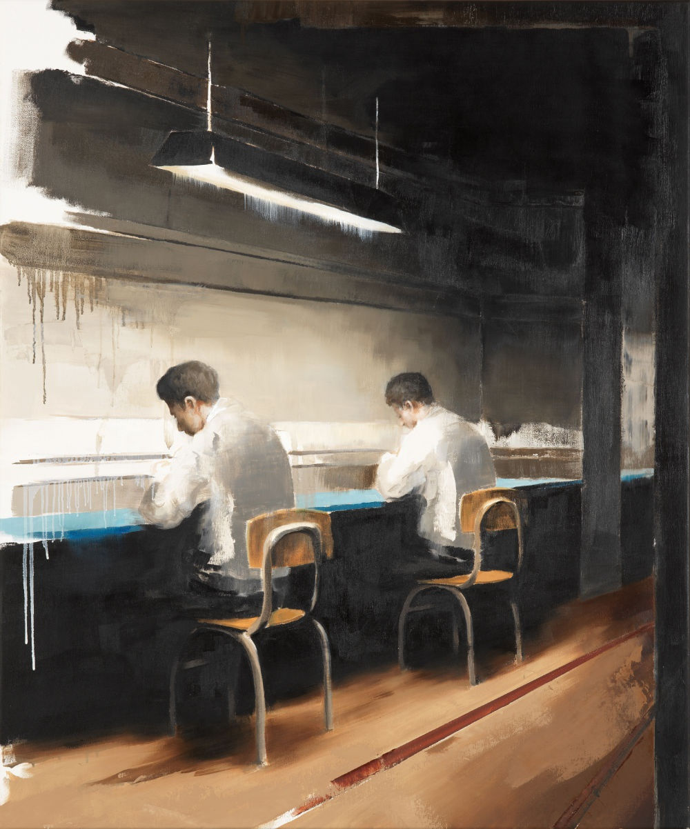 ENRICO FREITAG - LABORA, INTERIOR I - 2017 - OIL ON CANVAS - 120 X 100 CM