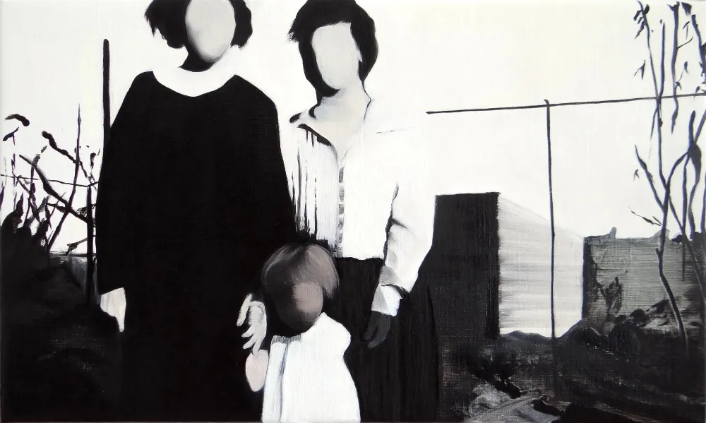 NATALIA OSSEF - THE WHEEL - 2016 - OIL ON CANVAS - 30 X 50 CM