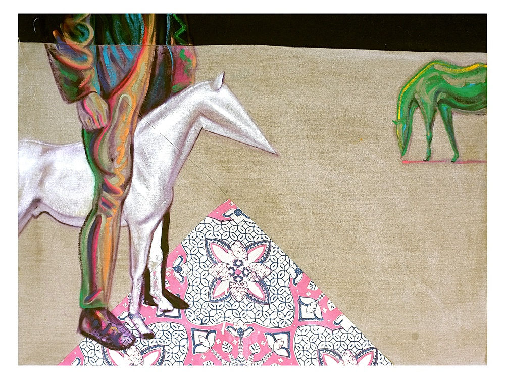 DANIEL HOROWITZ - OPIUM TEARS - 2017 - OIL ON CANVAS - 76 X 100 CM