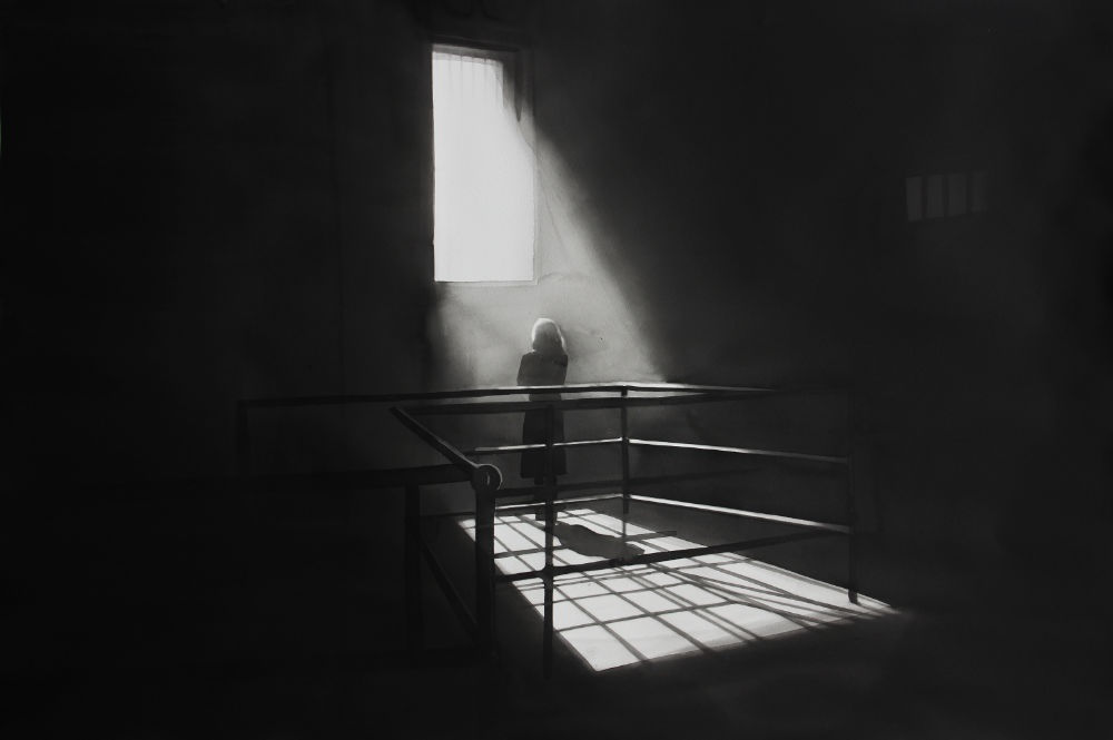 RADENKO MILAK - PHANTOM LADY (1944) - 2016 - WATERCOLOR ON PAPER - 100 X 145 CM