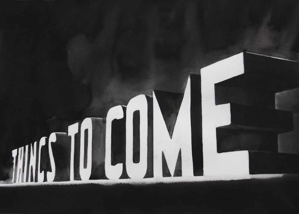 RADENKO MILAK - THINGS TO COME (1936) - 2016 - OIL ON CANVAS - 50 X 70 CM