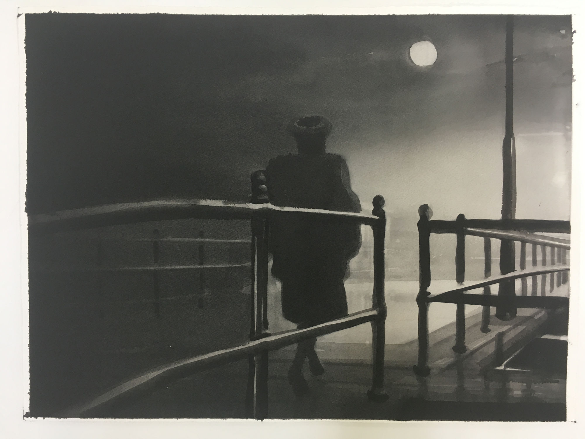 RADENKO MILAK - UNTITLED - 2016 - WATERCOLOR ON PAPER - 36 X 48 CM