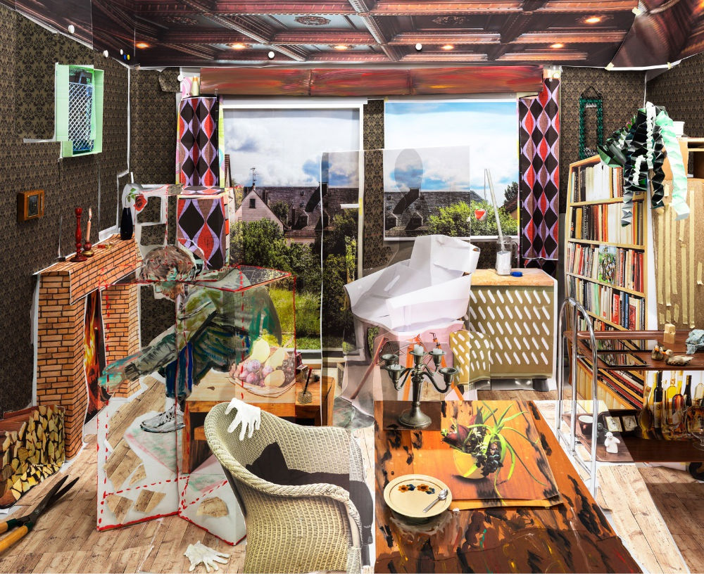 GEORG BR&Uuml;CKMANN - THE GREAT FIREPLACE ROOM - 2014 - ARCHIVAL INKJET PRINT - 97 X 120 CM (EDITION 3 +2 A.P.)