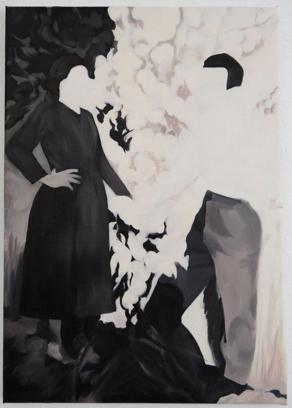 NATALIA OSSEF - NOT AT HOME - 2016 - WATERCOLOR ON PAPER - 50 X 35 CM