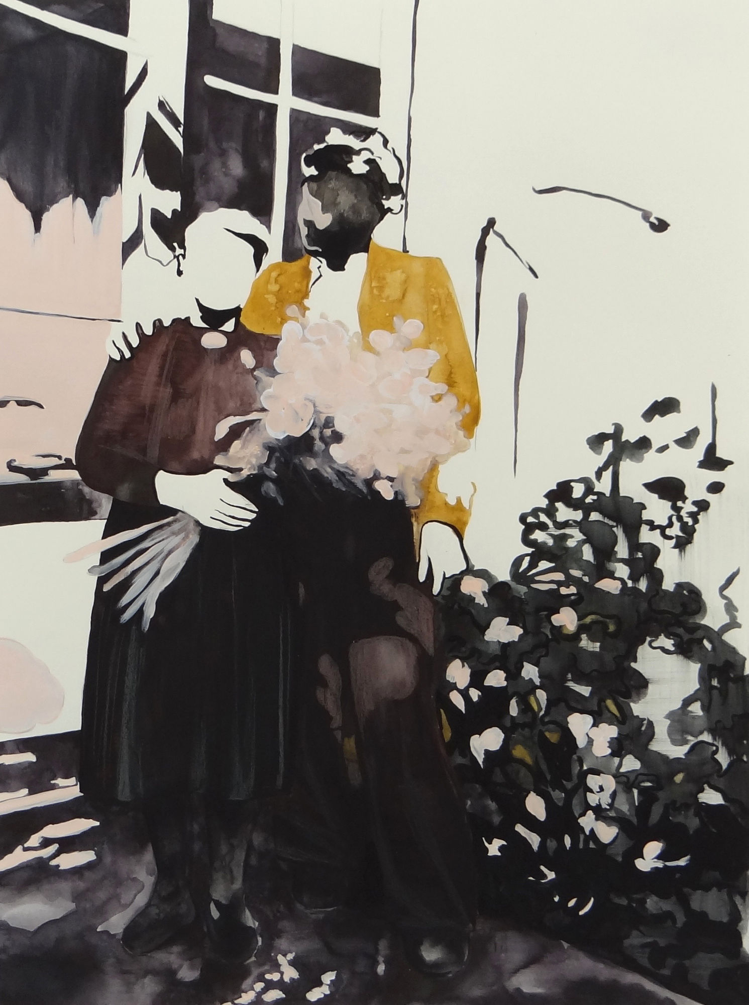 NATALIA OSSEF - IN THE FAR-DISTANT PAST - 2015 - WATERCOLOR ON PAPER - 47 X 36 CM