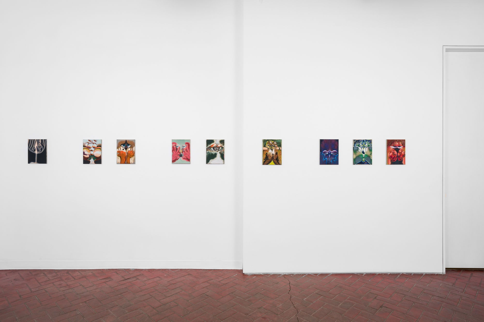 Installation view of Bridget Mullen: Birthday, Shulamit Nazarian, Los Angeles, July 10–August 28, 2021