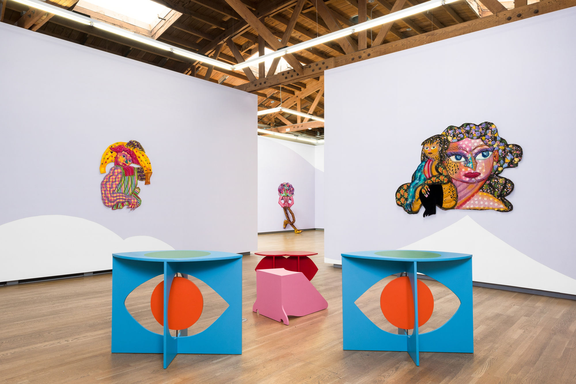 Installation view, Maria A. Guzmán Capron, Pura Mentira, Shulamit Nazarian, Los Angeles, CA, May 27 – July 1, 2023.