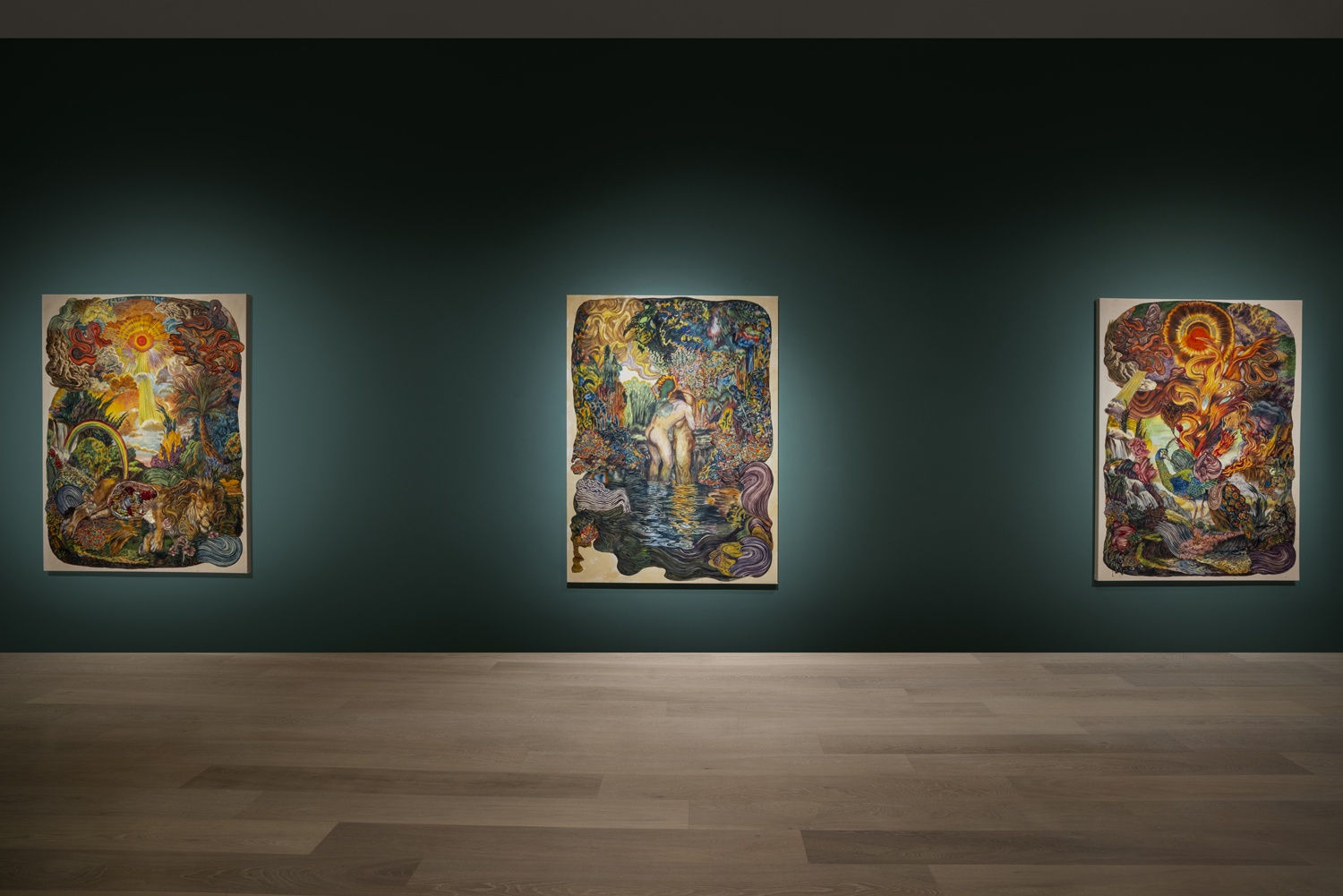 Installation view, Ken Gun Min: The vastness is bearable only through love, Nazarian / Curcio, Los Angeles, January 29–June 22, 2025.