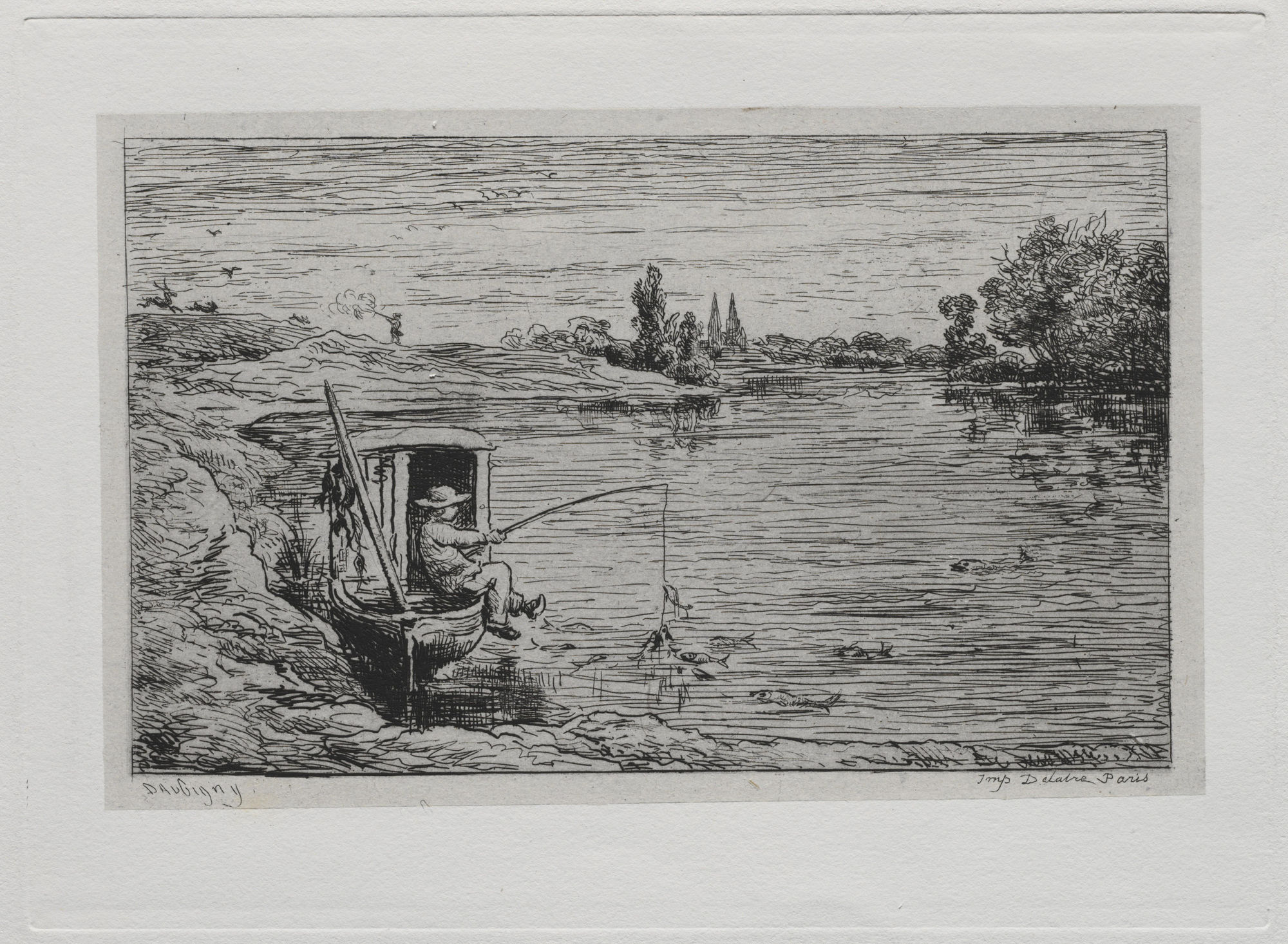 The Cabin Boy Fishing or Line Fishing Engraving Courtesy Metropolitan Museum of Art, New York