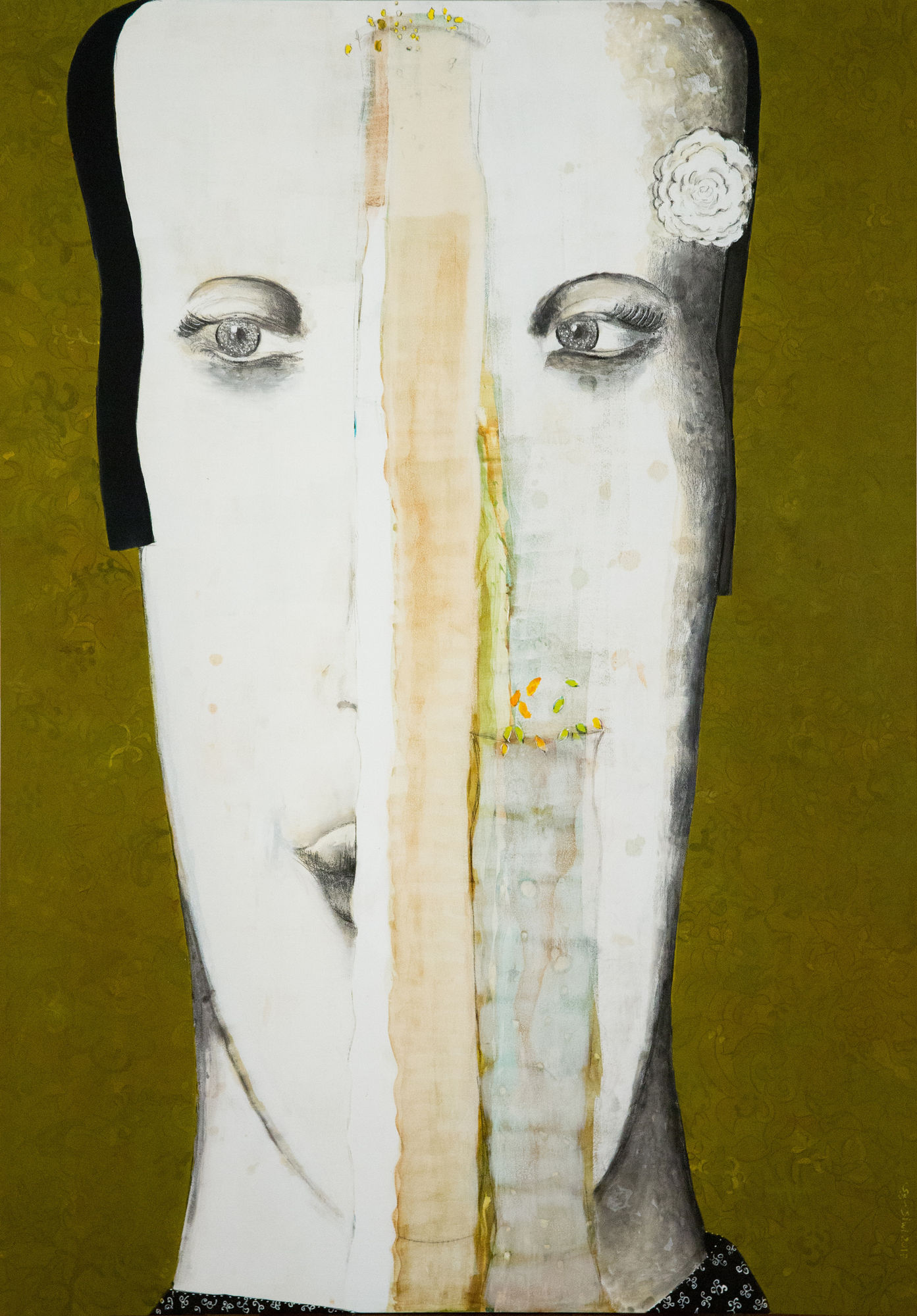 The Fortune Teller Mixed media on canvas 227 x 162 2017