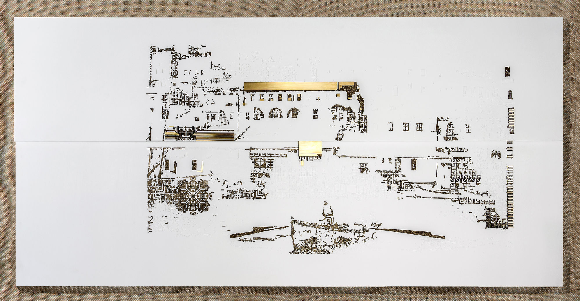 Jaffa, 2015 Industrial marble with brass W:275cm x L:137cm