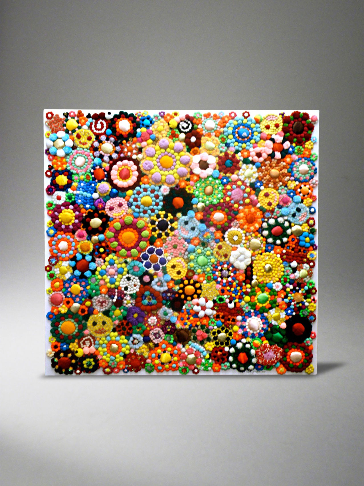 'Spring No. 7' By Yang Fan, 2010 Wallflowers, hand-stitched to frame-stretched backing