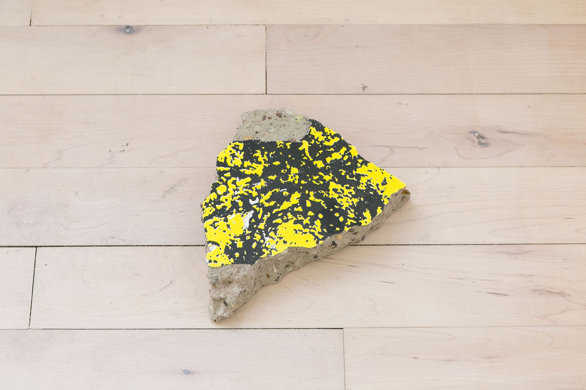 Andrew Gillespie I am the resurrection, 2015 Silkscreen on cast concrete 24 x 19 x 5 cm