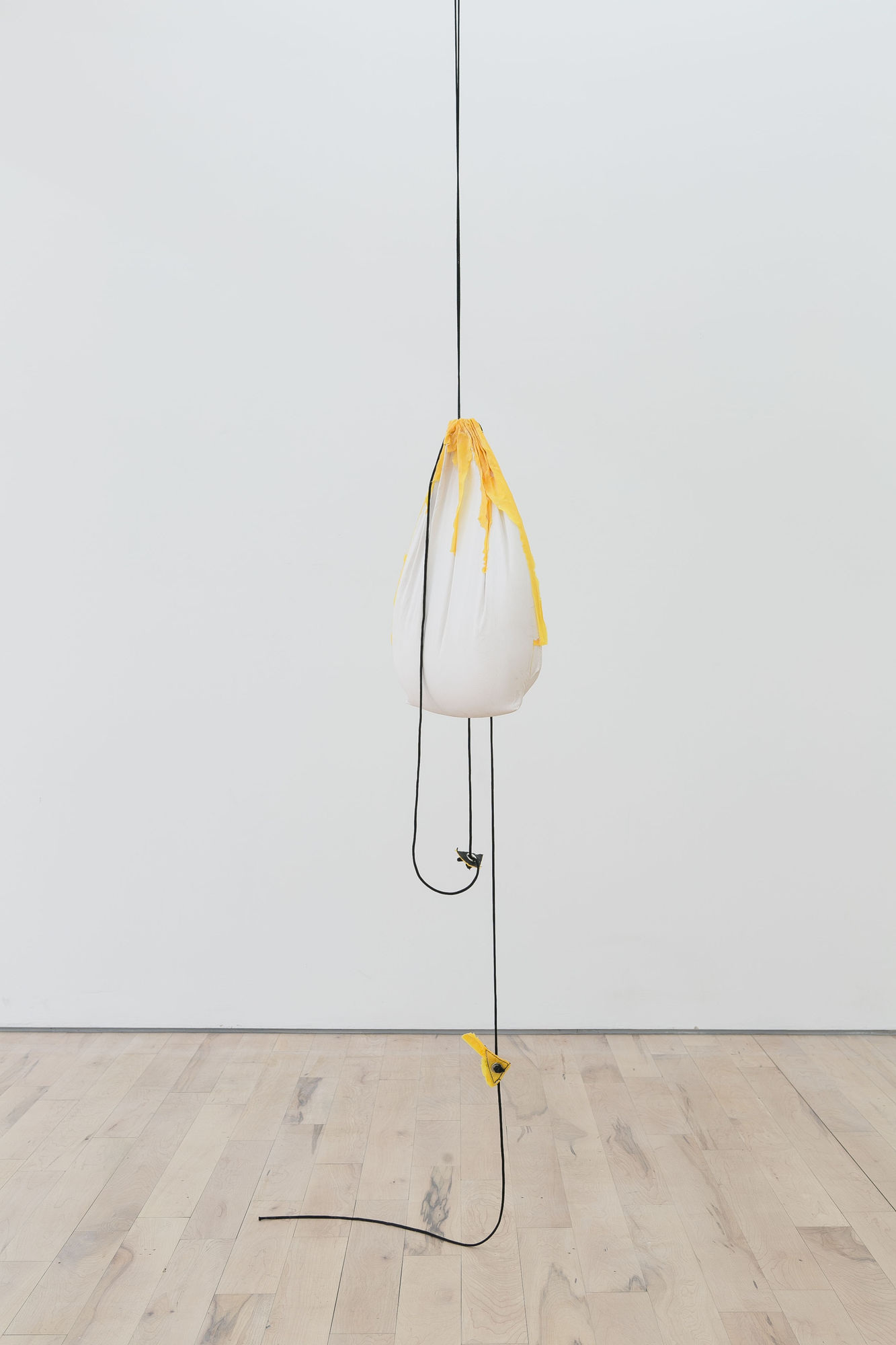 James Parkinson The problems with anything in the field are mainly logistic 1 & 11, 2015 Plaster and draw string travel bags 310 x 32 cm