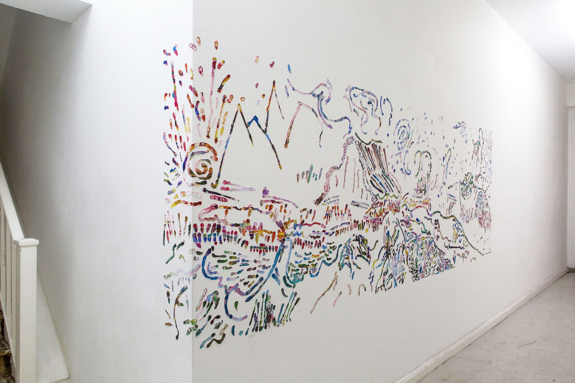 Samara Scott Landscape, 2014 Toothpaste, magazines