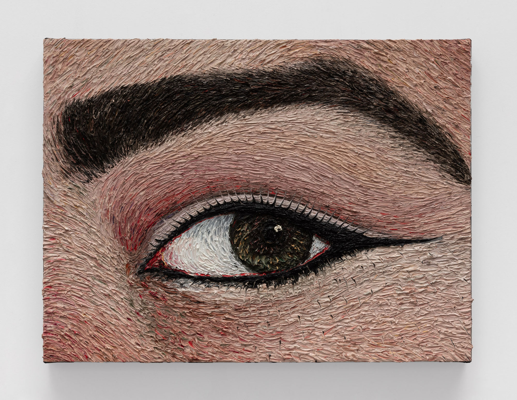Mahsa Merci, Eye From GAZE series, 2023, Oil on canvas, 45 x 61 cm
