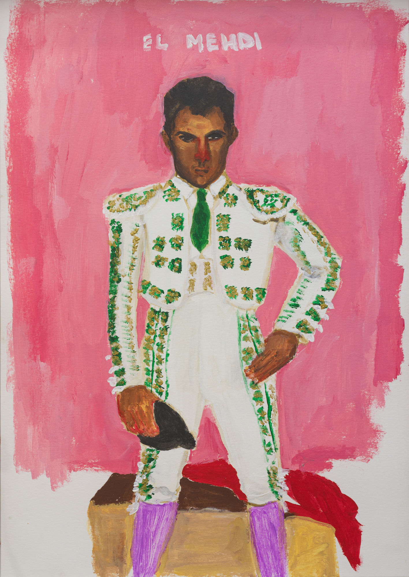 Anuar Khalifi El Mehdi Drawing, 2025 Acrylic on Paper 40 x 30 cm | 48 x 35 cm (framed)