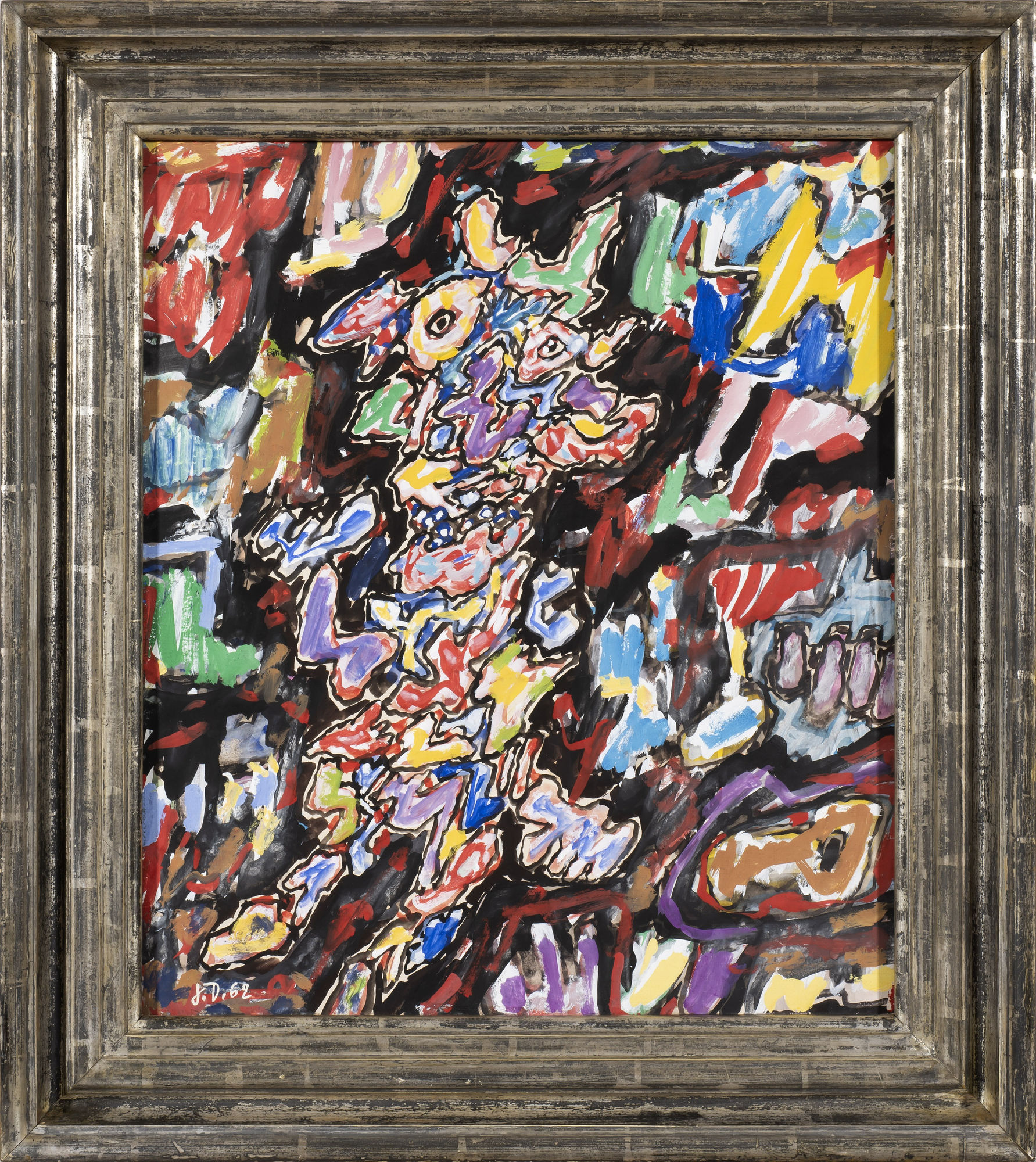 Jean Dubuffet Personnage et paysage 1962