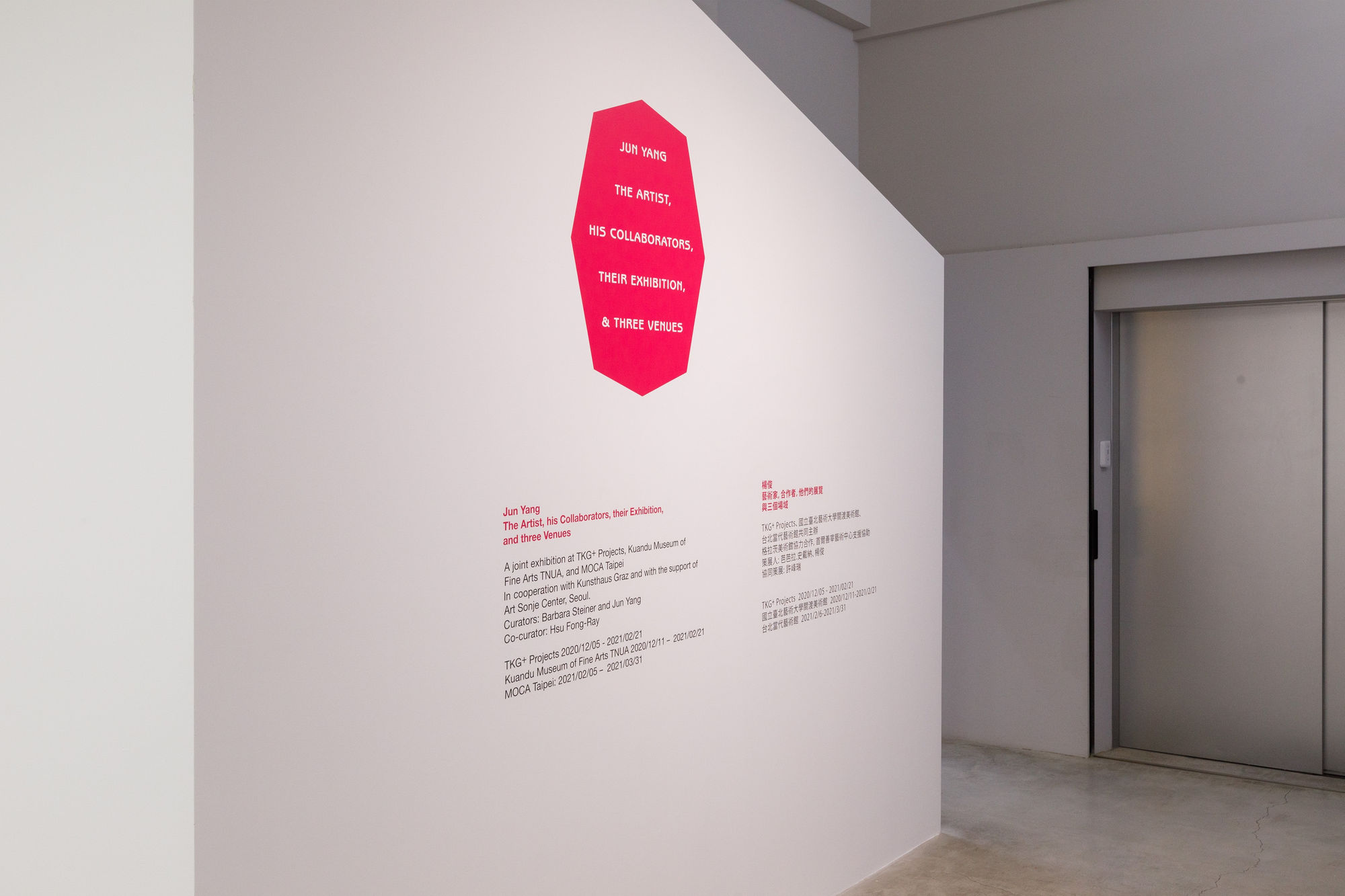 楊俊 — 藝術家，合作者，他們的展覽與三個場域