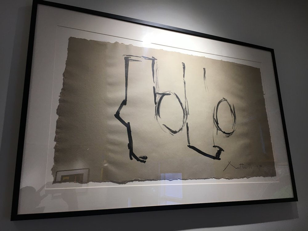 Black: Baselitz, de Kooning, Mariscotti, Motherwell, Serra