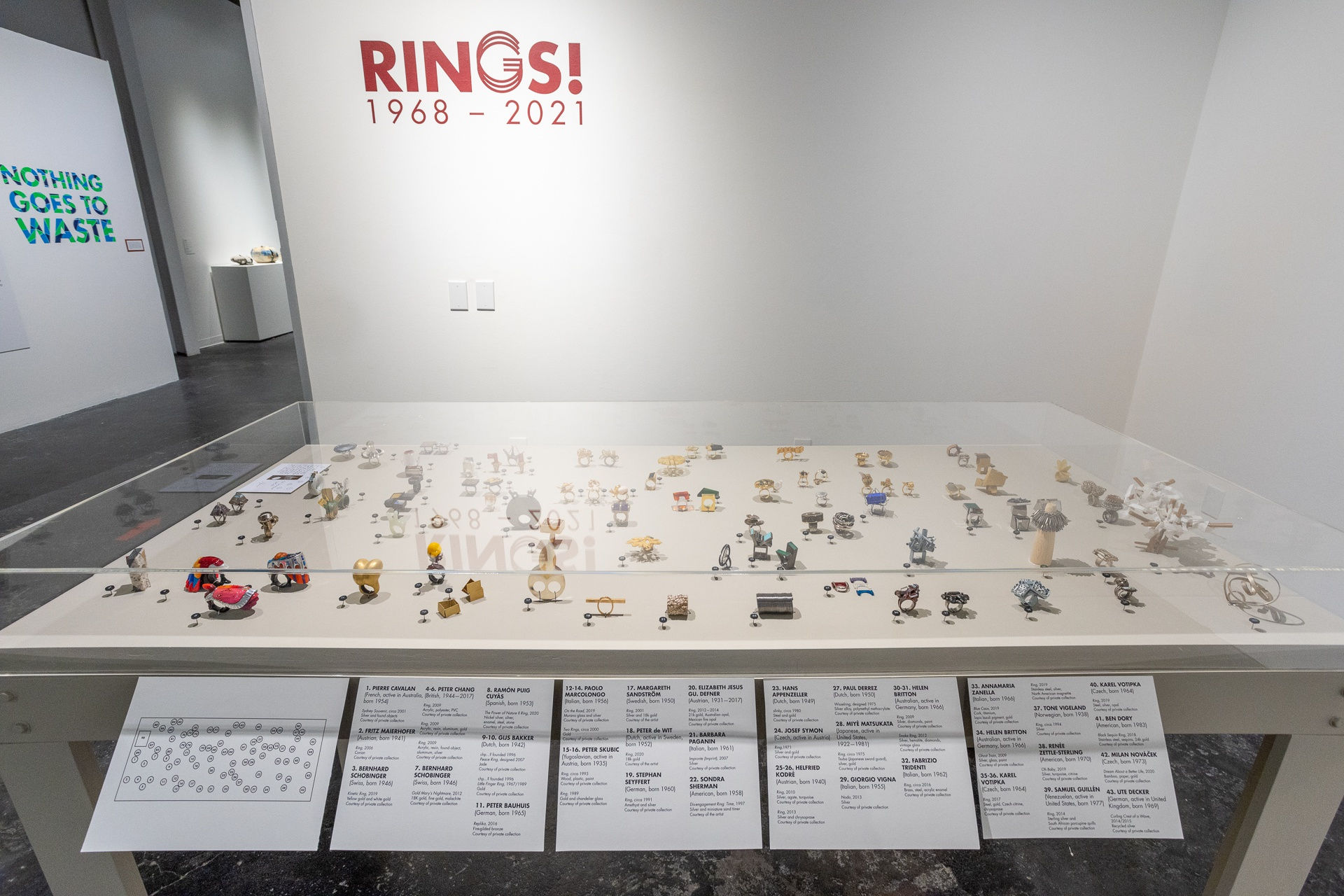Rings! exhibition in situ at houston center for contemporary craft, houston, texas, photo by Katy Anderson