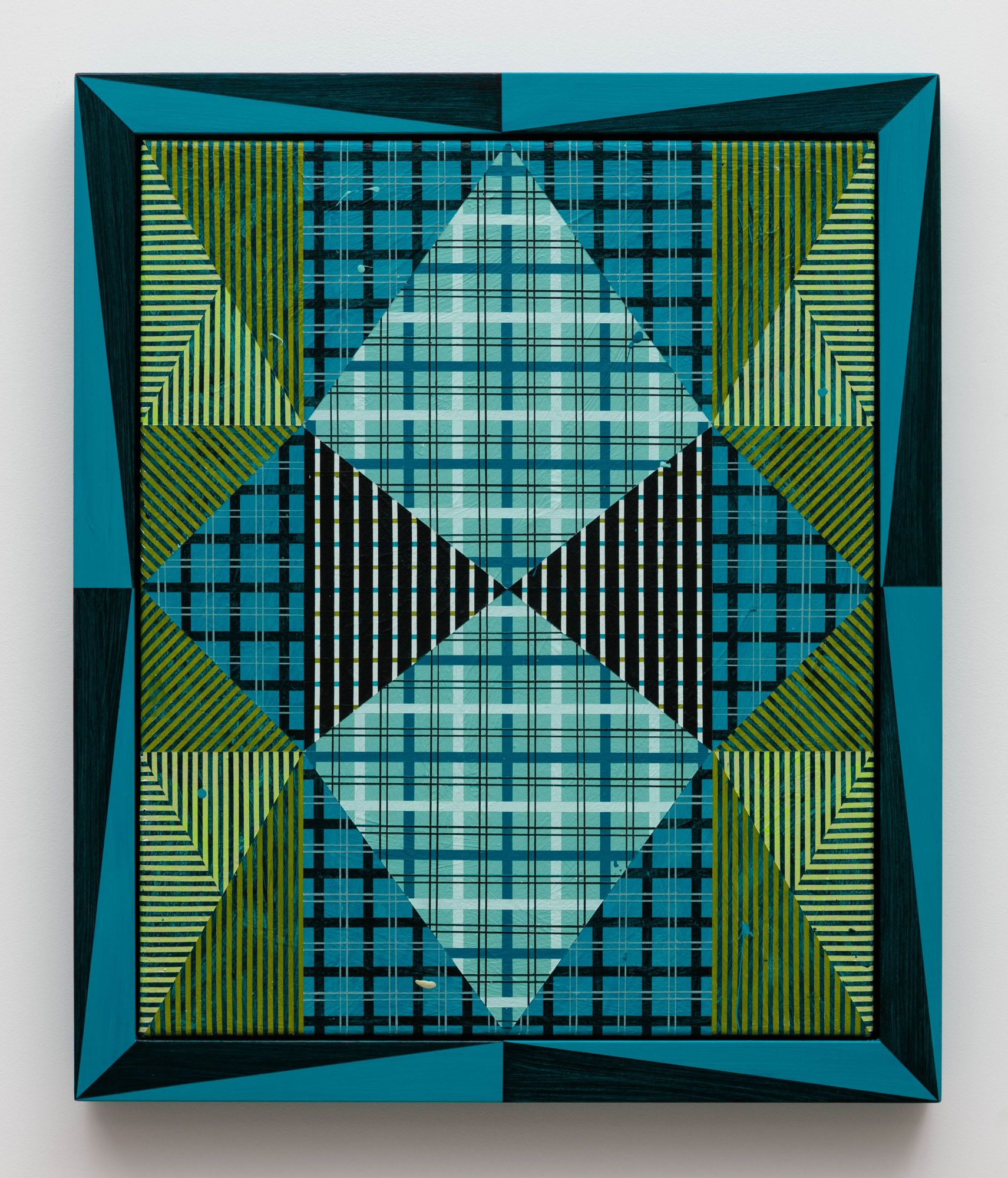 Douglas Melini Returning to the Sky 2016 Acrylic on canvas with hand painted frame 25 3/8 x 21 3/8 x 1 3/4 inches (64.5 x 54.3 x 4.4 cm) DM 31