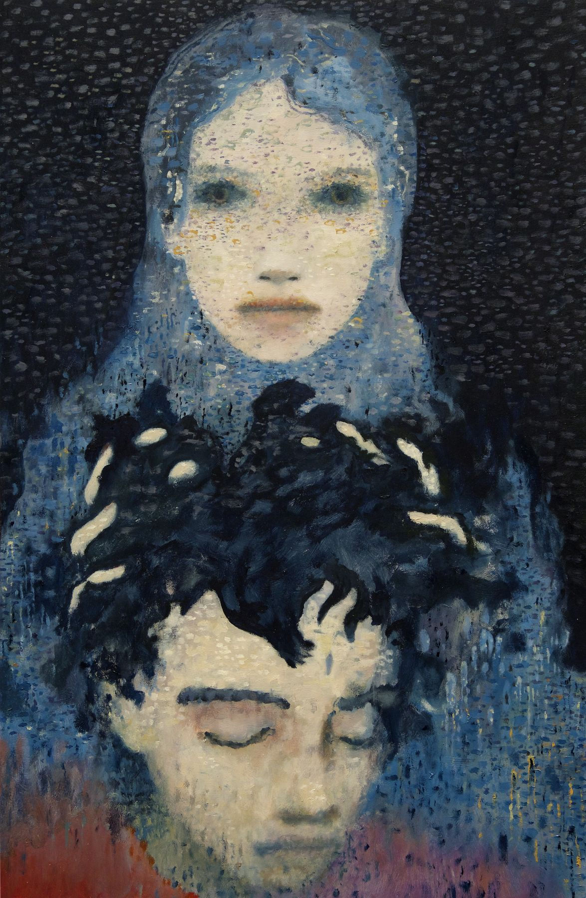 El Azul 2014 - 2015 Oil on aluminum 14.96 x 9.84 inches (38 x 25 cm) JE 83