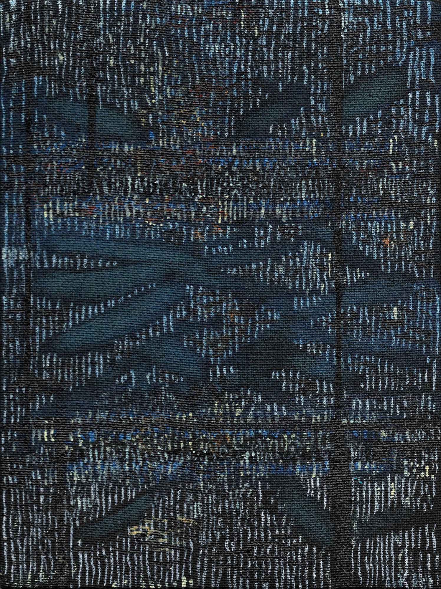 Right Exposure 2014 - 2015 Mixed media on linen 7.87 x 5.91 inches (20 x 15 cm) JE 90