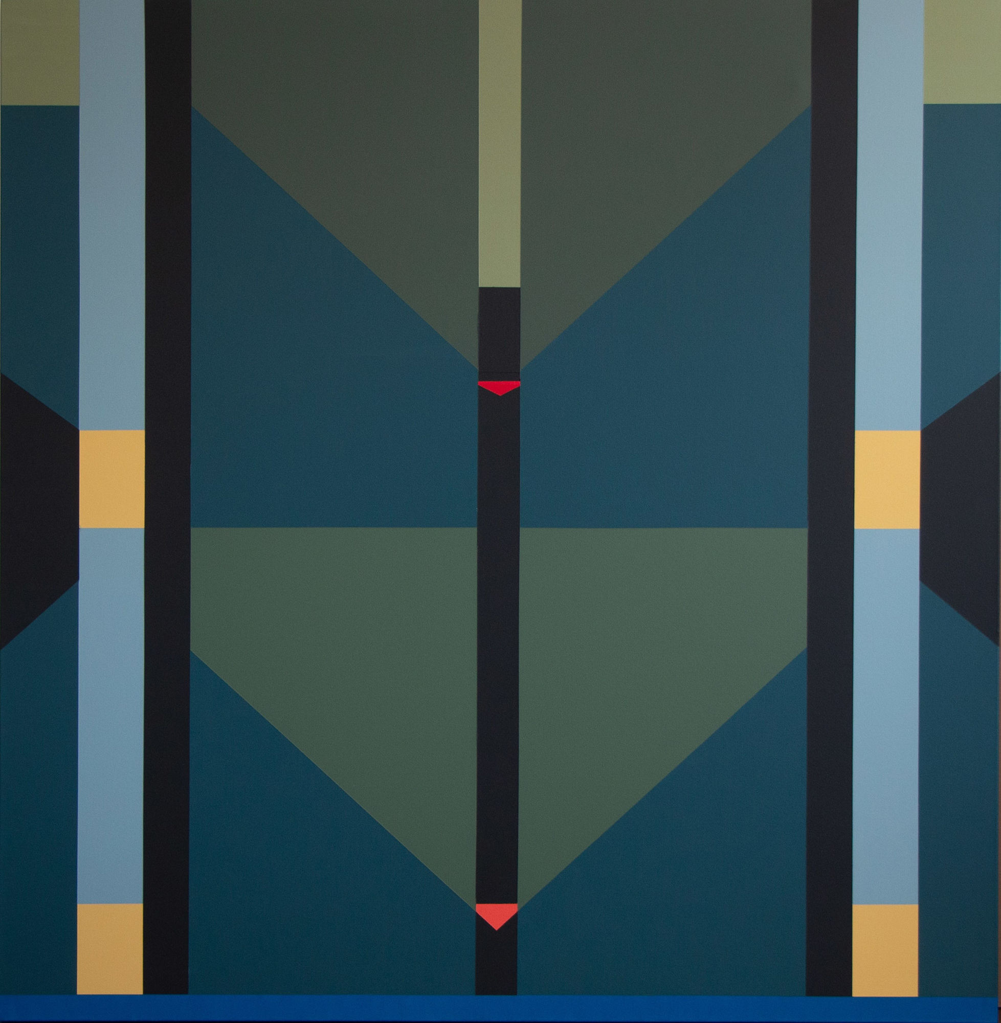 Fanny Sanín Acrylic No. 1, 2022 Acrylic on canvas 62 x 60 in (157.5 x 152.4 cm)